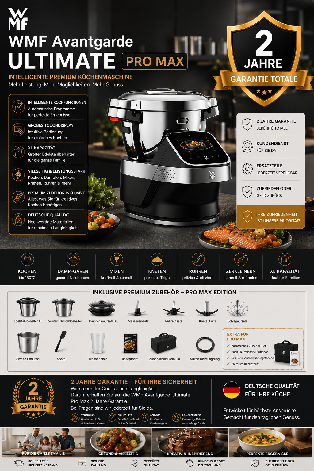 WMF Avantgarde Ultimate – Intelligente Premium Küchenmaschine