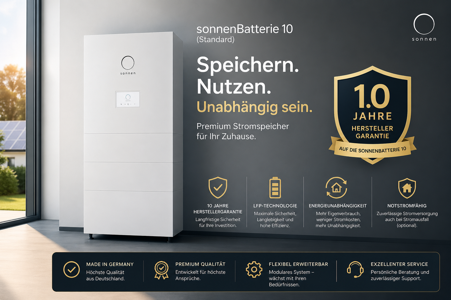 sonnenBatterie 10 – Premium Stromspeicher