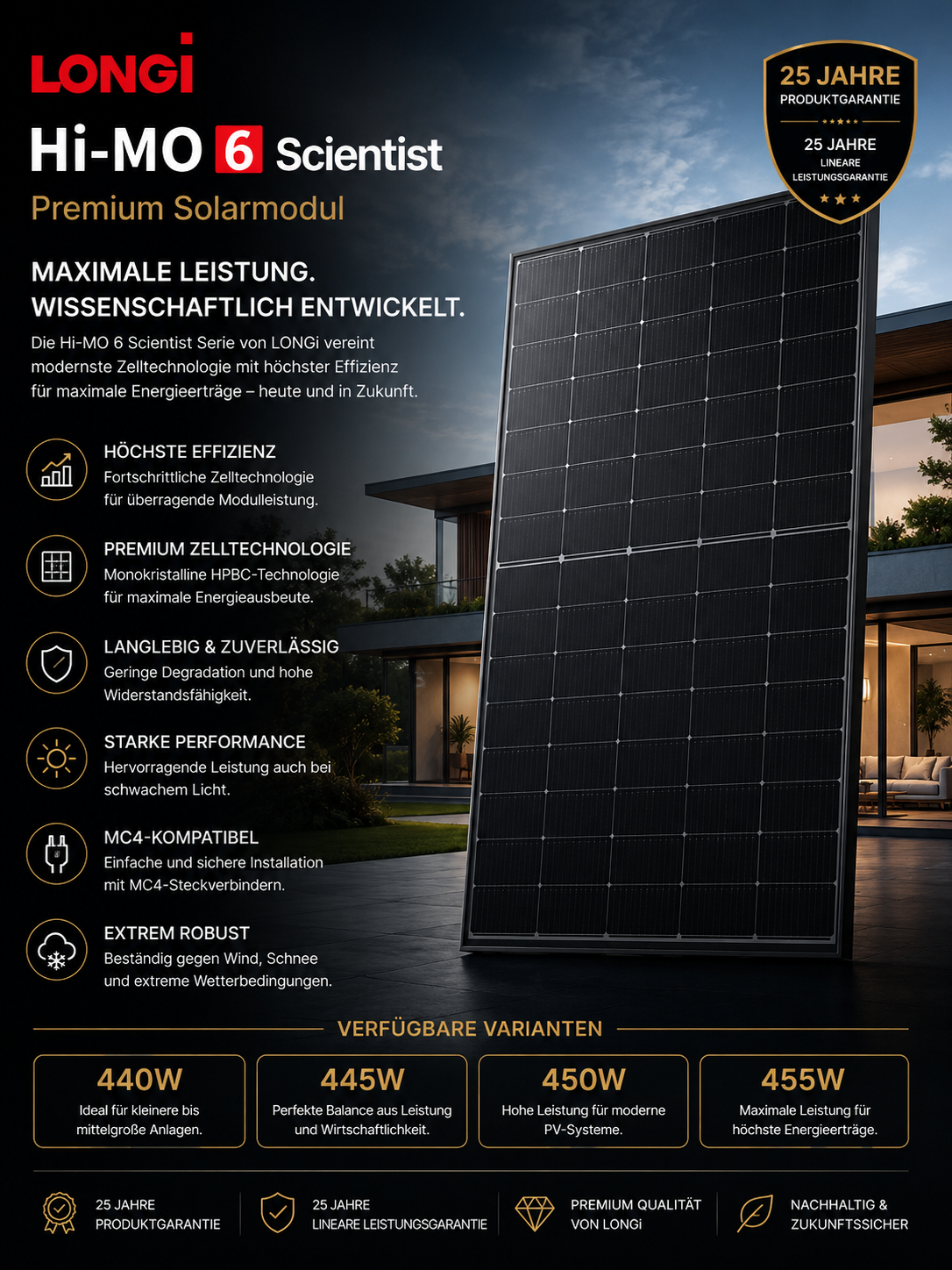 LONGi Hi-MO 6 Scientist Premium Solarmodul
