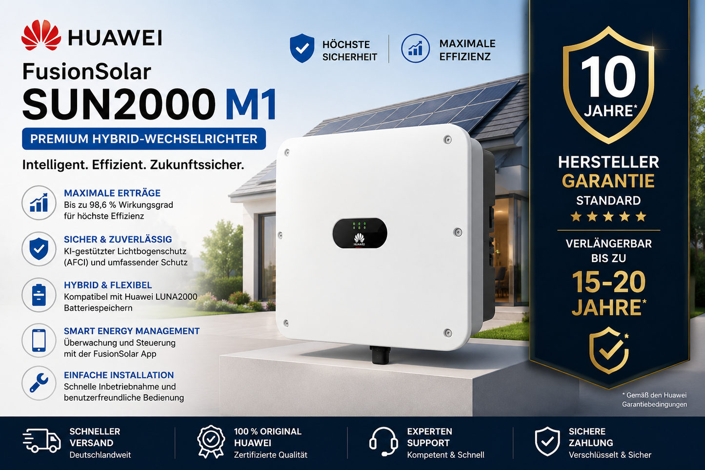 Huawei FusionSolar SUN2000 M1 – Premium Hybrid-Wechselrichter