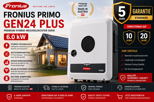 Fronius Primo GEN24 Plus – Premium Hybrid-Wechselrichter Serie | 4.0 / 4.6 / 6.0 kW