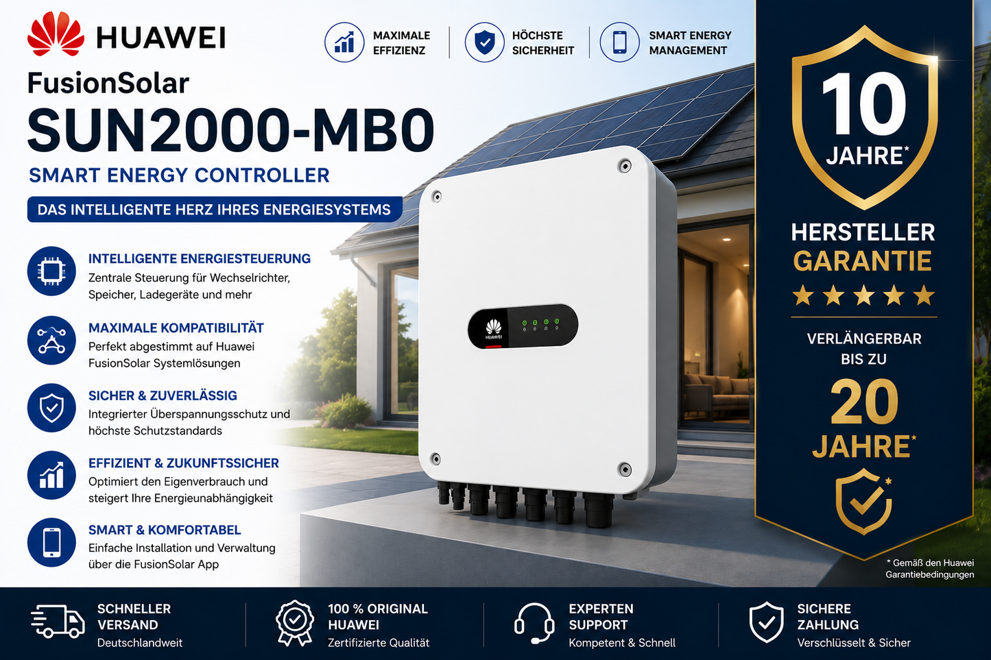 Huawei FusionSolar SUN2000-MB0 – Premium Hybrid-Wechselrichter