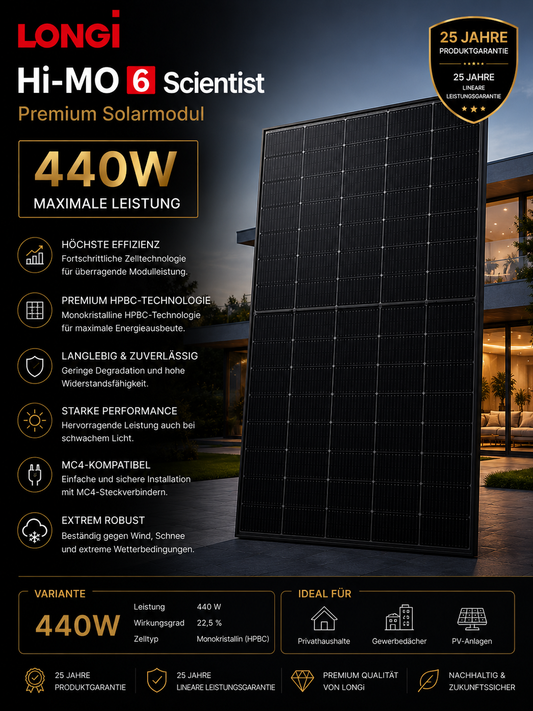LONGi Hi-MO 6 Scientist Premium Solarmodul