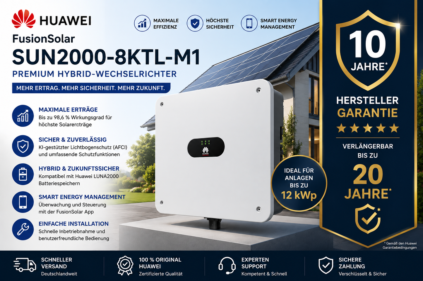Huawei FusionSolar SUN2000 M1 – Premium Hybrid-Wechselrichter