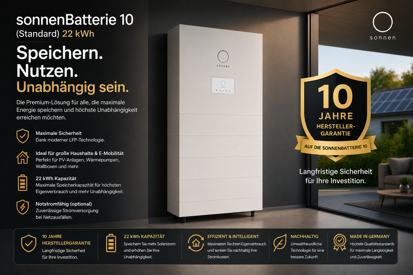 sonnenBatterie 10 – Premium Stromspeicher