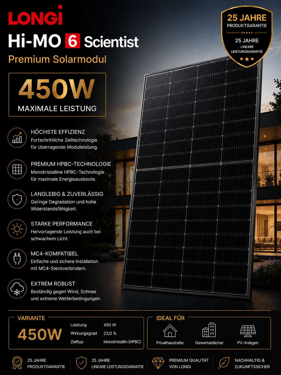 LONGi Hi-MO 6 Scientist Premium Solarmodul