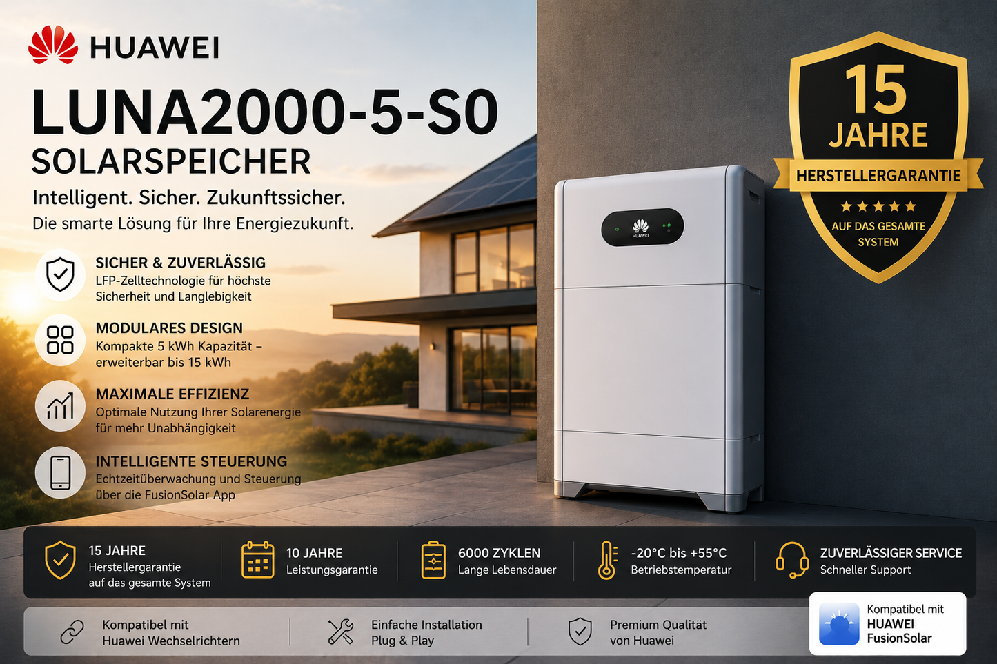 Huawei LUNA2000-S0 Solarspeicher | Modularer PV-Batteriespeicher