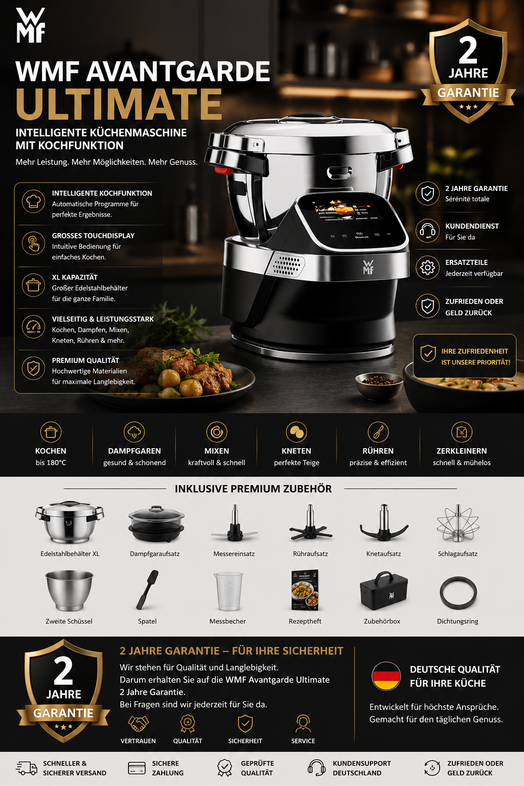 WMF Avantgarde Ultimate – Intelligente Premium Küchenmaschine