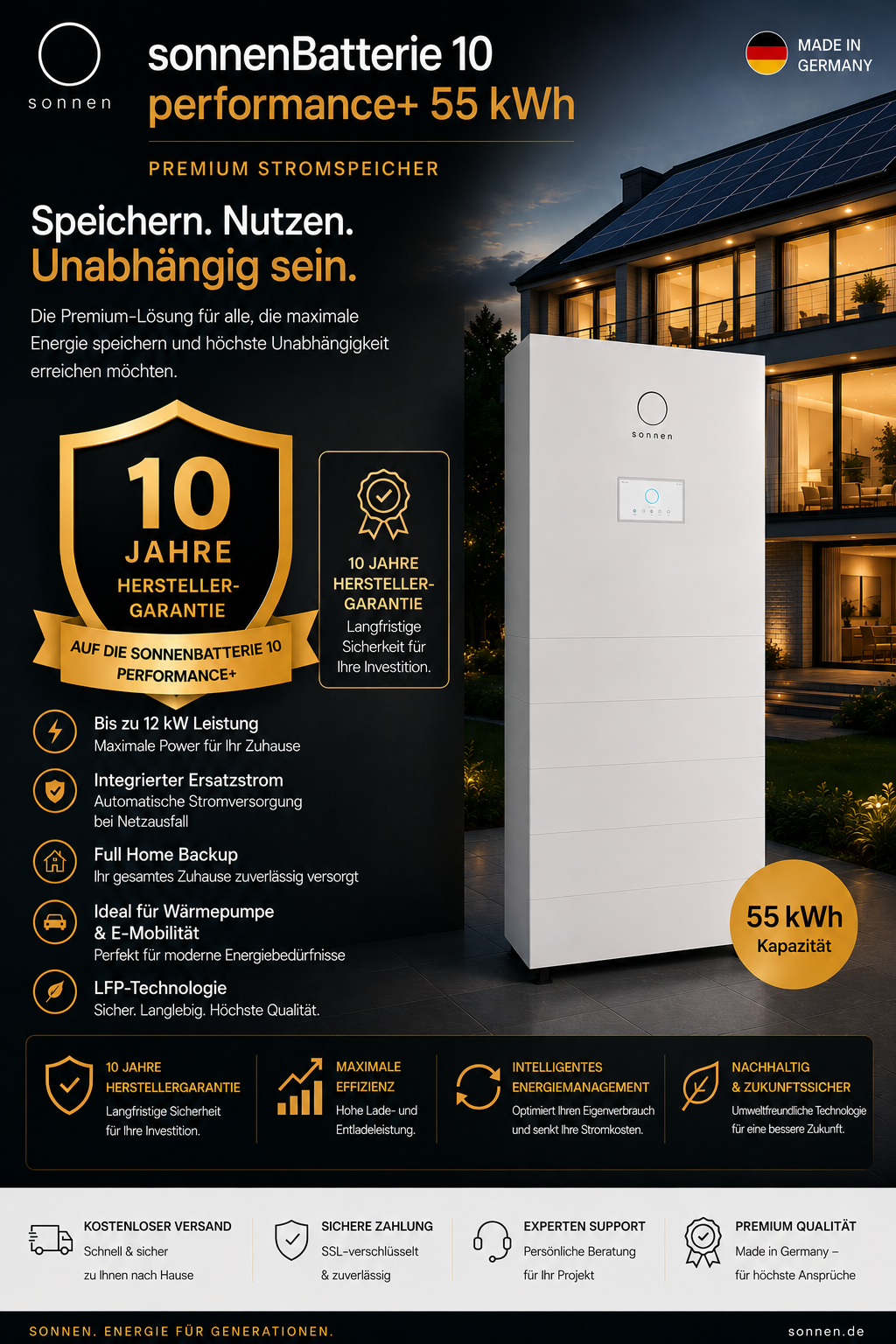 sonnenBatterie 10 performance & performance + – Premium Stromspeicher für maximale Energieunabhängigkeit