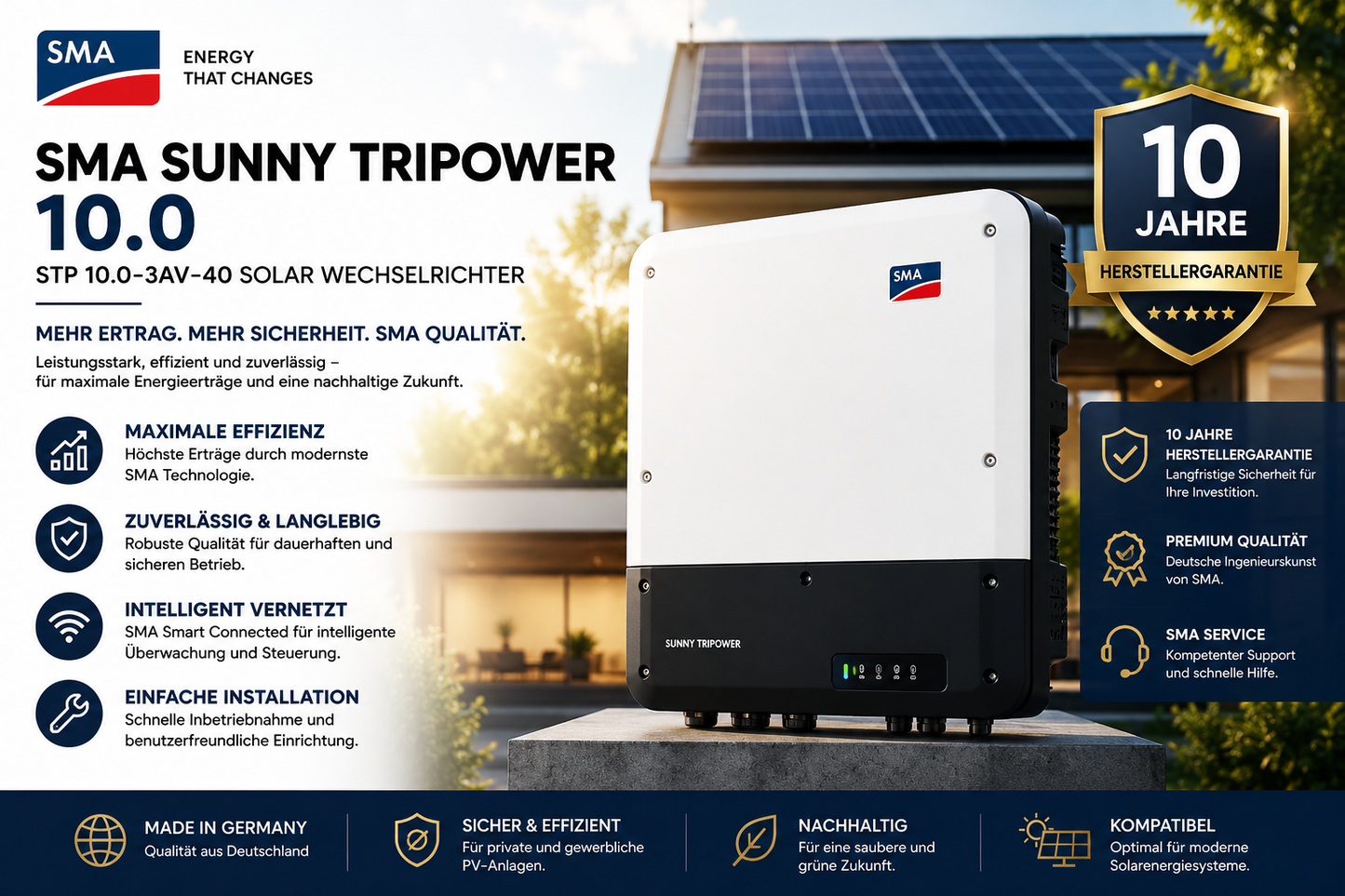 SMA Sunny Tripower 10.0 – STP 10.0-3AV-40 Solar Wechselrichter