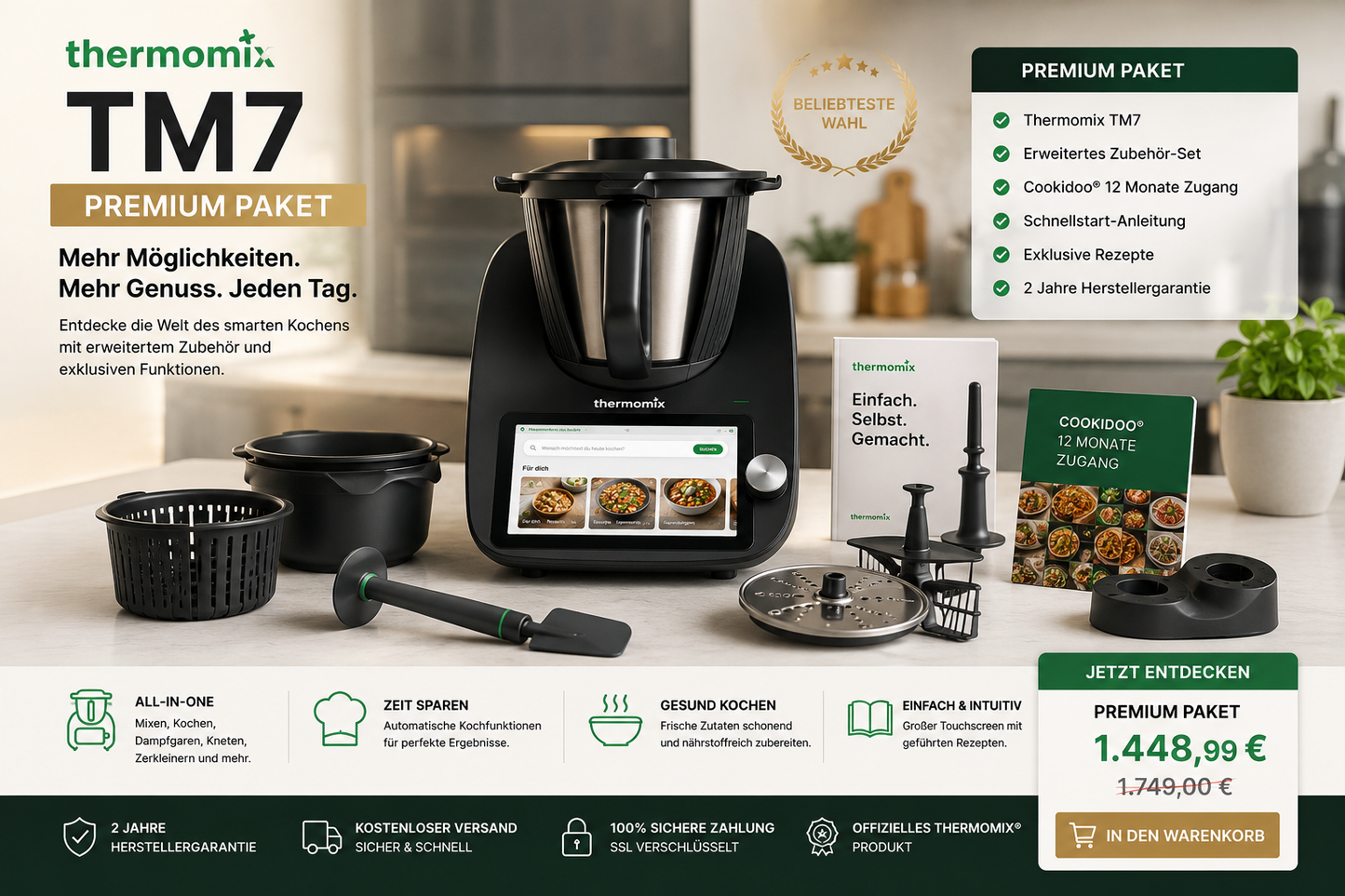 Vorwerk Thermomix TM7 – Premium Smart Kitchen System