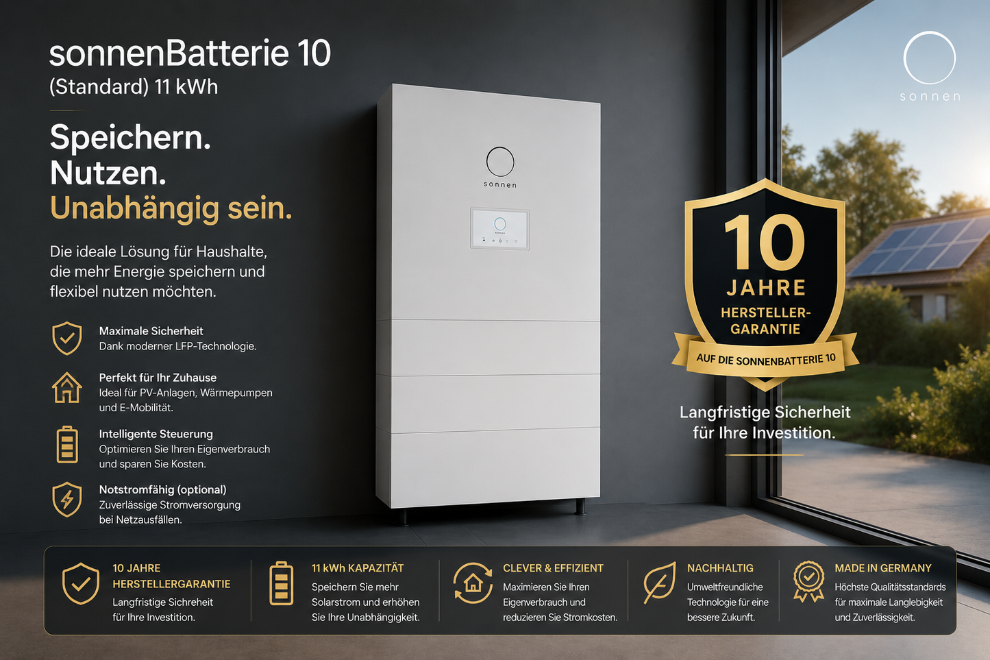 sonnenBatterie 10 – Premium Stromspeicher