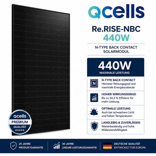 Qcells Re.RISE-NBC Full Black Premium Solarmodul