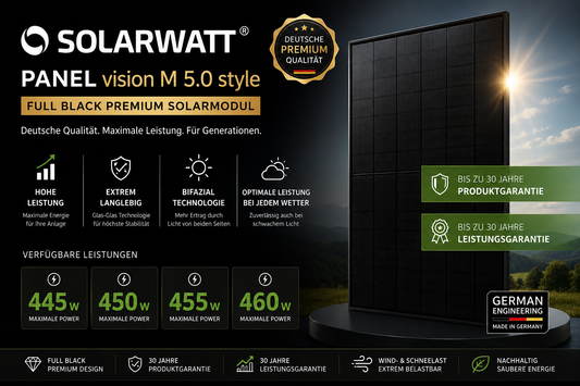 SOLARWATT Panel vision M 5.0 style Full Black Premium Solarmodul