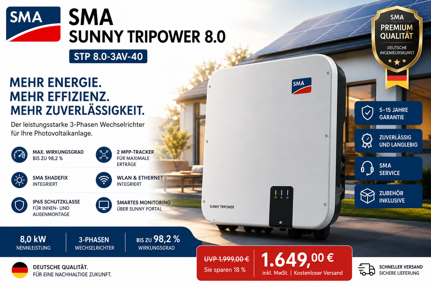 SMA Sunny Tripower 8.0 – STP 8.0-3AV-40