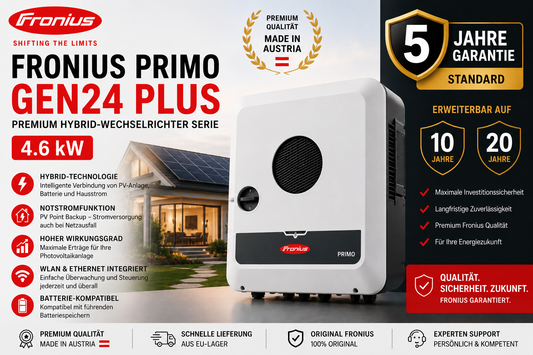 Fronius Primo GEN24 Plus – Premium Hybrid-Wechselrichter Serie | 4.0 / 4.6 / 6.0 kW