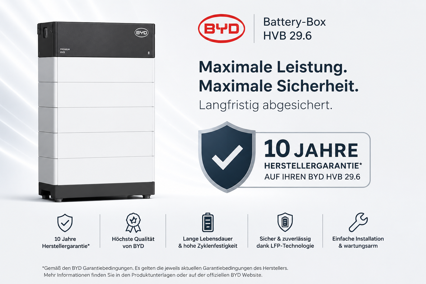 BYD Battery-Box HVB – Premium Hochvolt Solarspeicher