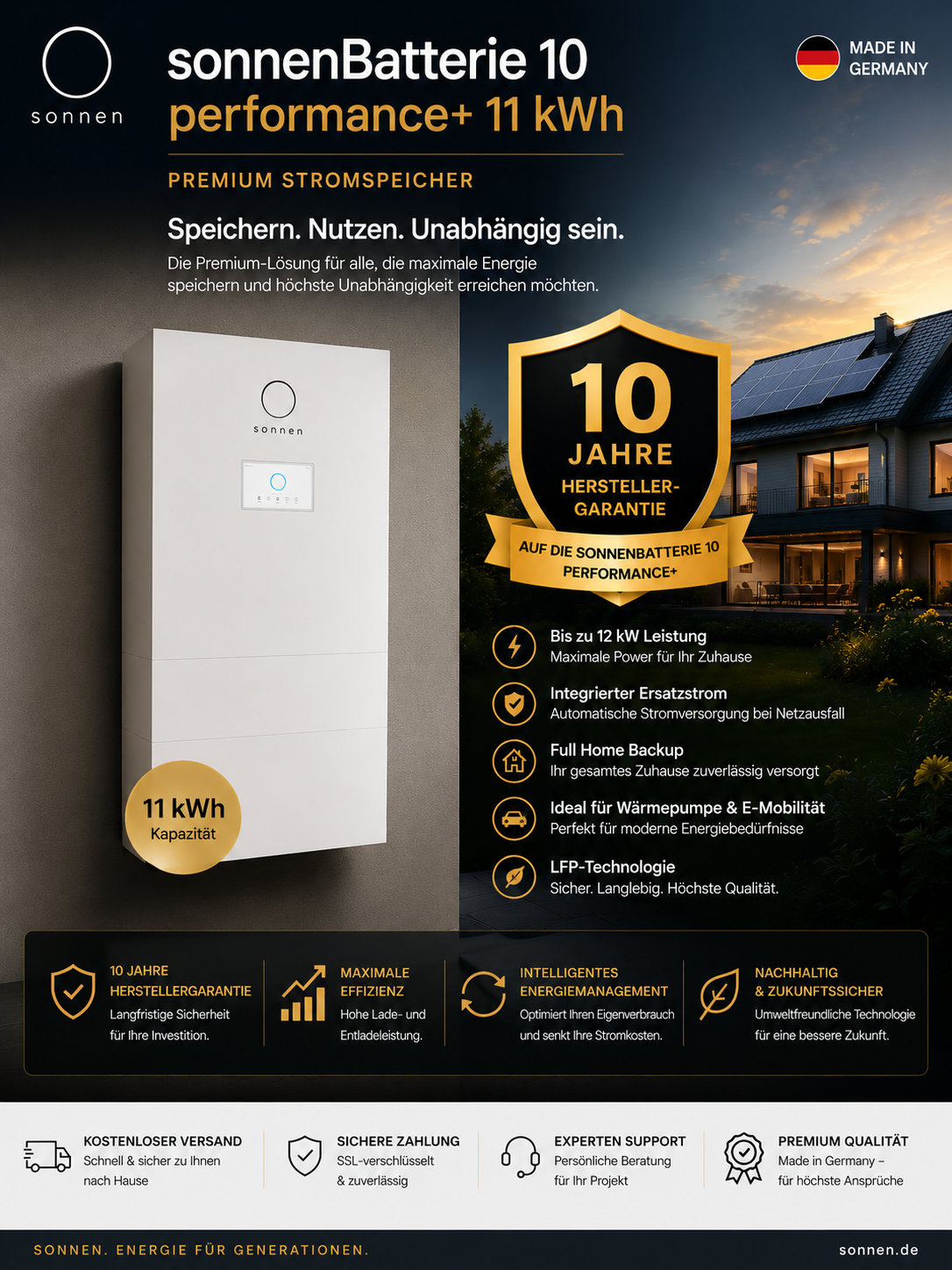 sonnenBatterie 10 performance & performance + – Premium Stromspeicher für maximale Energieunabhängigkeit