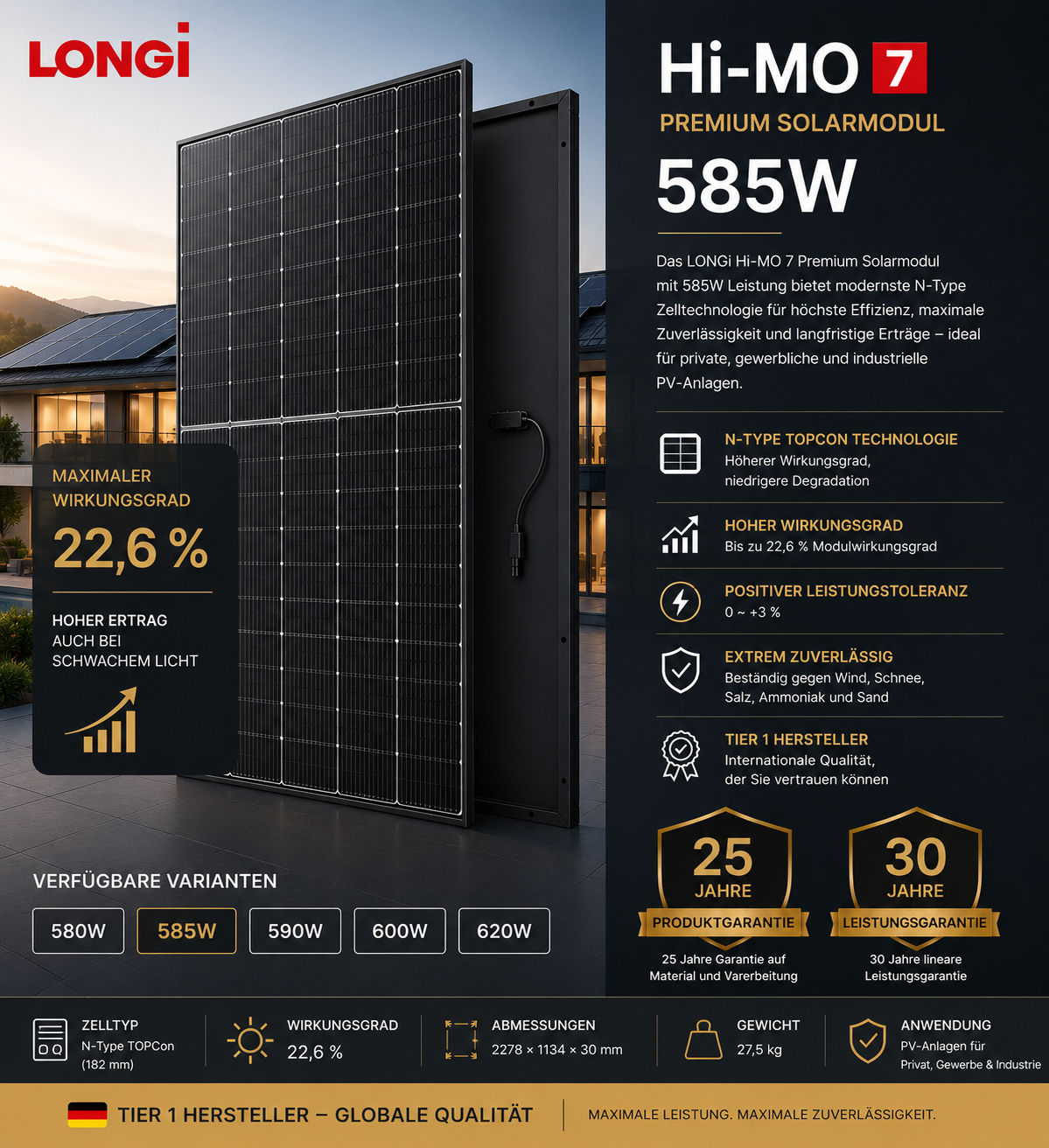 LONGi Hi-MO 7 Premium Solarmodul