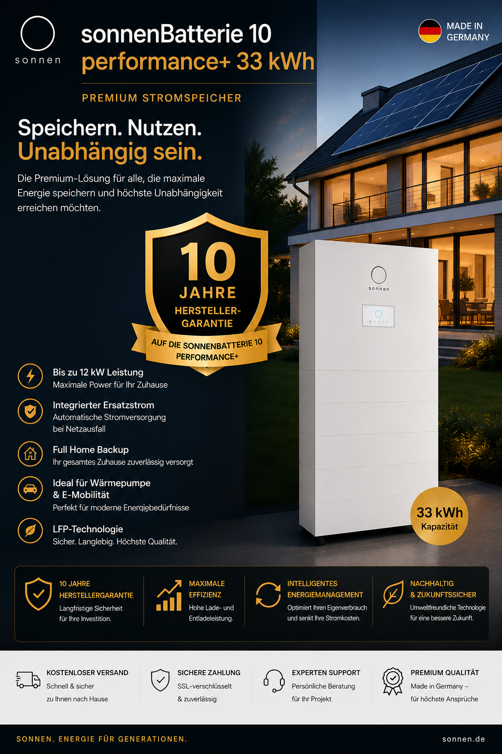 sonnenBatterie 10 performance & performance + – Premium Stromspeicher für maximale Energieunabhängigkeit