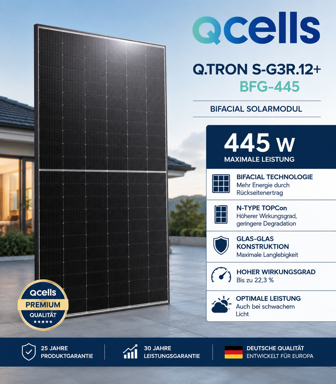 Qcells Q.TRON S-G3R.12+ BFG Premium
