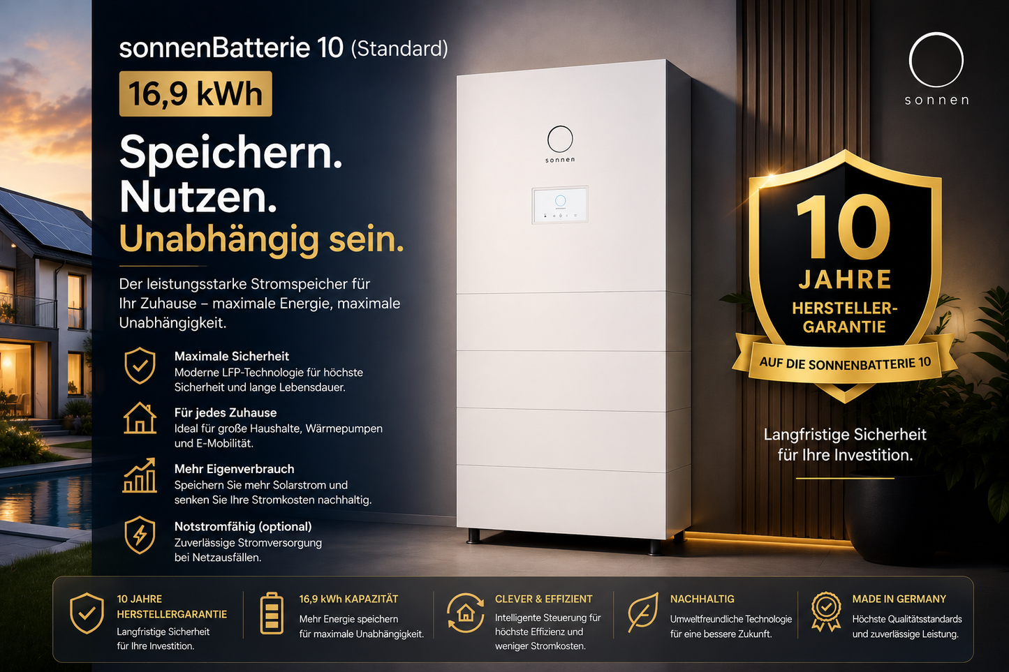 sonnenBatterie 10 – Premium Stromspeicher