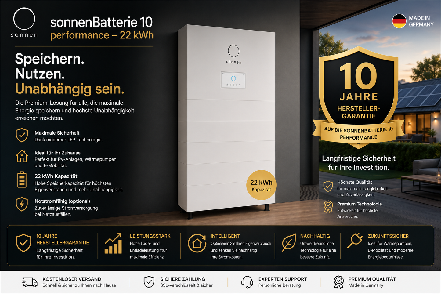 sonnenBatterie 10 performance & performance + – Premium Stromspeicher für maximale Energieunabhängigkeit