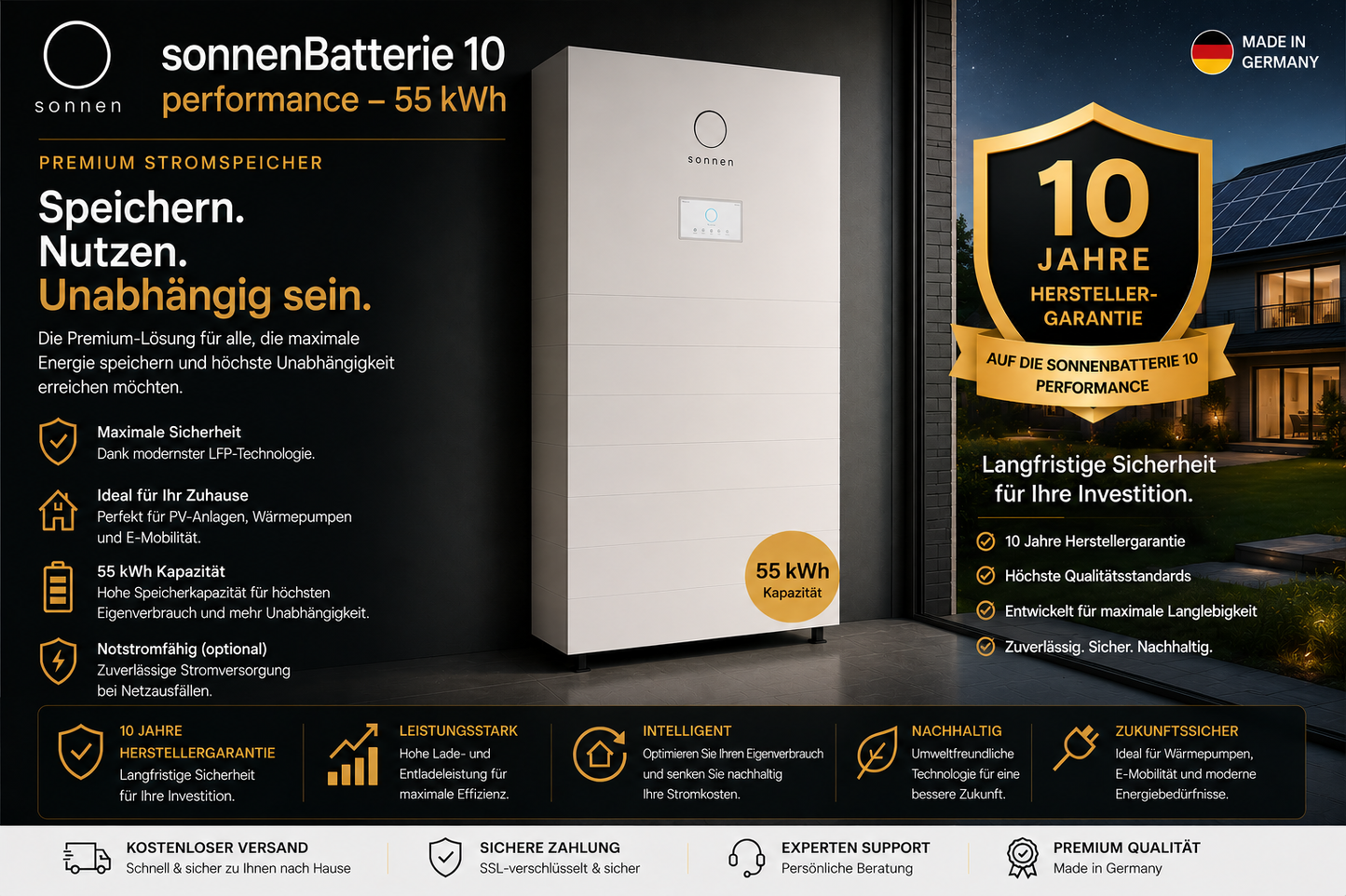 sonnenBatterie 10 performance & performance + – Premium Stromspeicher für maximale Energieunabhängigkeit